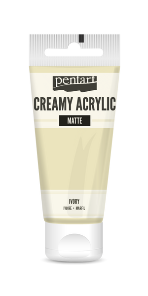 Pentart 60ml Ivory Creamy Matte Acrylic Paint
