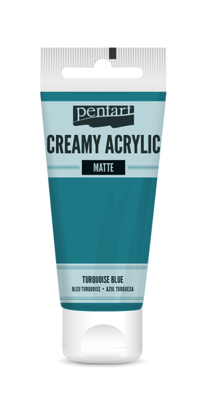 Pentart 60ml Turquoise Blue Creamy Matte Acrylic Paint
