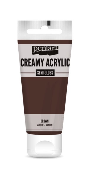 Pentart 60ml Brown Creamy Semi-gloss Acrylic Paint