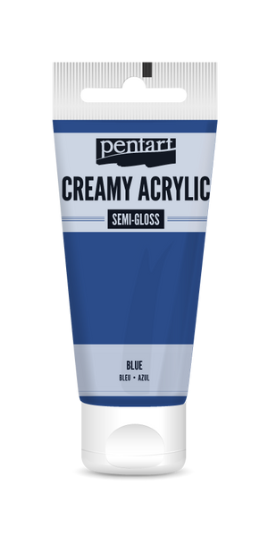 Pentart 60ml Blue Creamy Semi-gloss Acrylic Paint