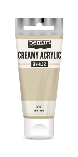Pentart 60ml Beige Creamy Semi-gloss Acrylic Paint