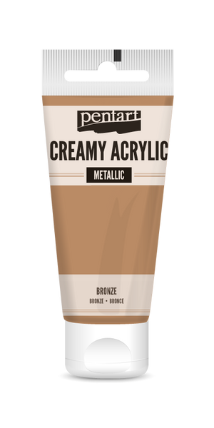 Pentart 60ml Bronze Creamy Metallic Acrylic Paint