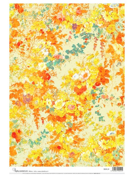 Calambour DGR 24 Sunny Florals Ornament A3 Rice Paper