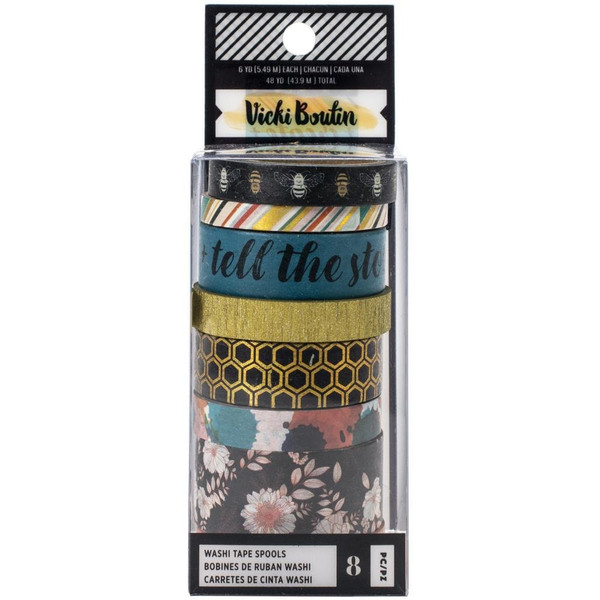 Vicki Boutin 8-Pack Wildflower & Honey Washi Tape