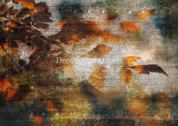 Decoupage Queen Autumn Leaves A1 Rice Paper