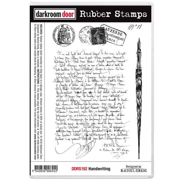 Darkroom Door Handwriting Rubber Stamp Set
