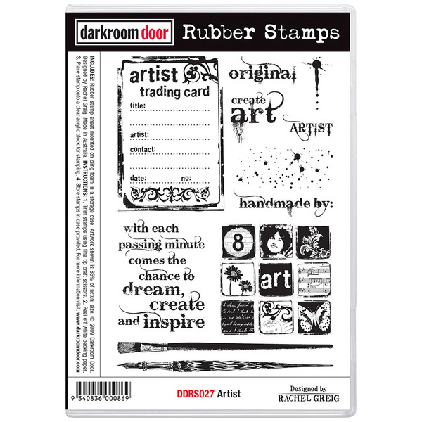 Darkroom Door Artist Rubber Stamp Set