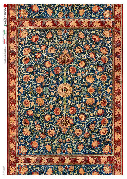 Paper Designs 0212 William Morris Holland Park Carpet A4 Decoupage Rice Paper