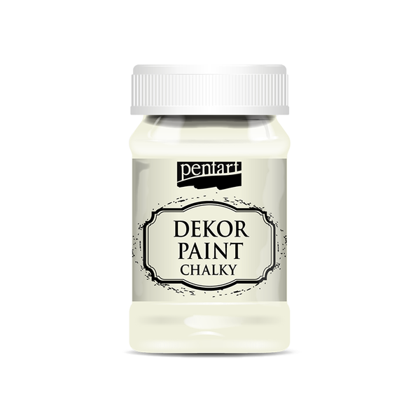 Pentart 100 ml Dekor paint chalky cream-white