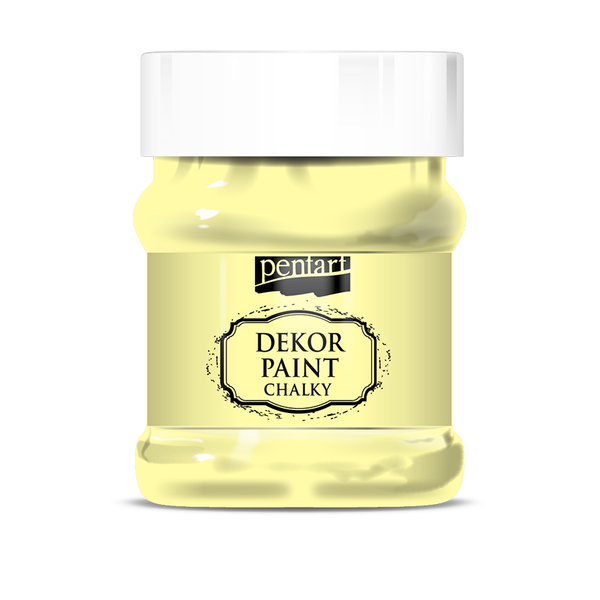 Pentart 230 ml Dekor paint chalky yellow