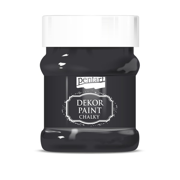 Pentart 230 ml Dekor paint chalky black