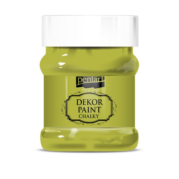 Pentart 230 ml Dekor paint chalky yellowish green