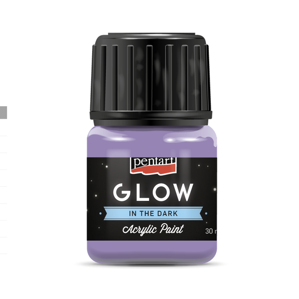 Pentart Glow in the Dark Acrylic Paint Lilac 30 ml