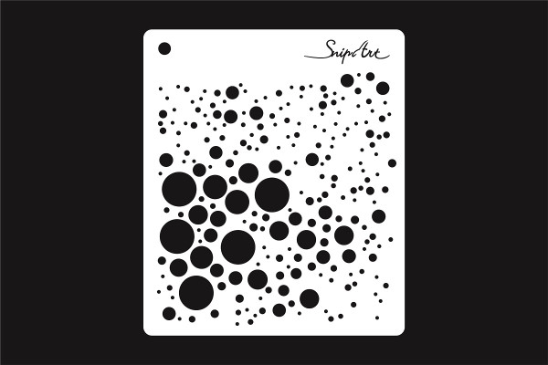 Snipart Stencil - Circles Bubbles 15 cm x 15 cm