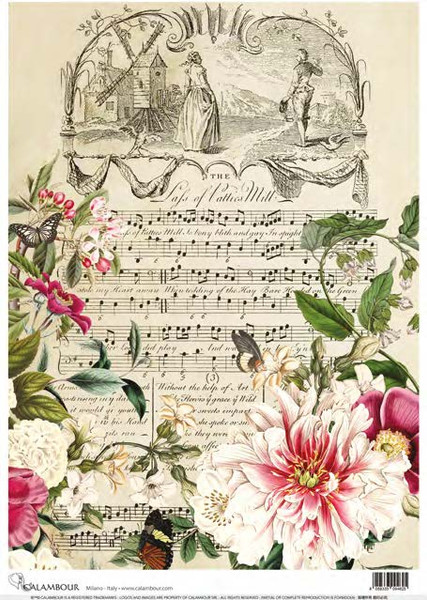 Calambour Floral Symphony The Mill A3 Rice Paper