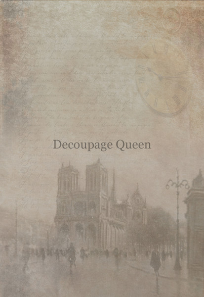 Decoupage Queen Roberta Marone Timeless Paris A3 Rice Paper