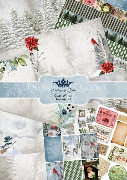 Decoupage Queen Cozy Winter Journal Pack