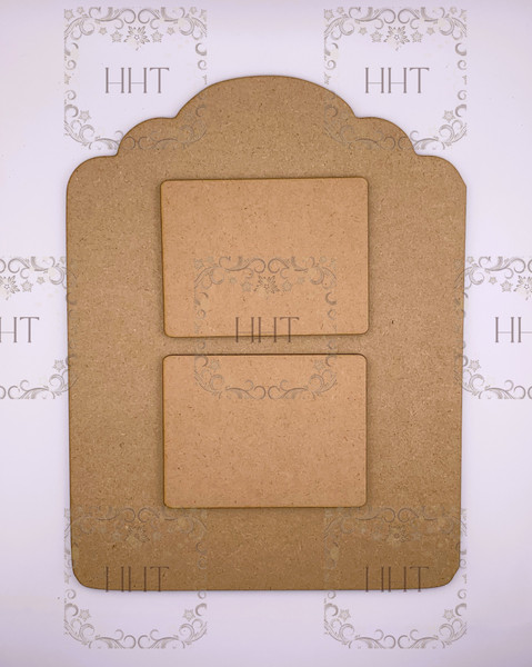 MDF Rectangular Plaque with Double Panes