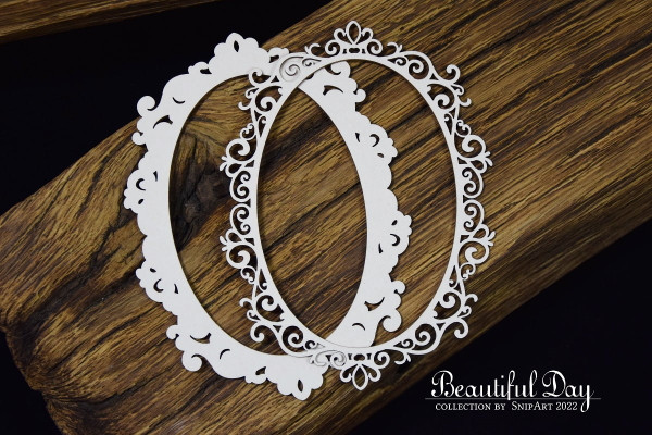 Snipart Beautiful Day Frame 1 Oval Layered Frame