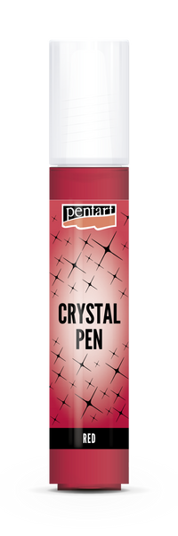 Pentart Crystal pen 30 ml red