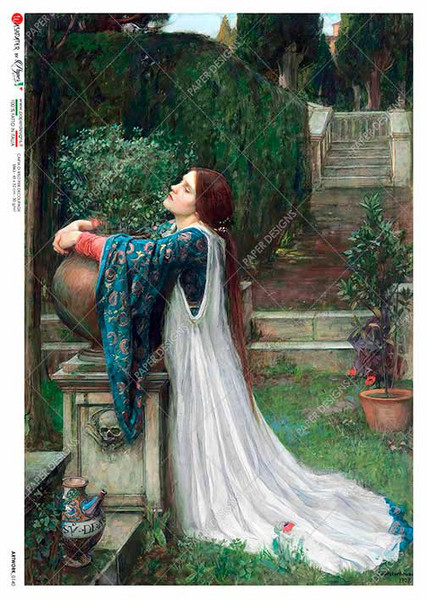 Paper Designs John Wm Waterhouse Isabella and the Pot of Basil A4 Rice Paper