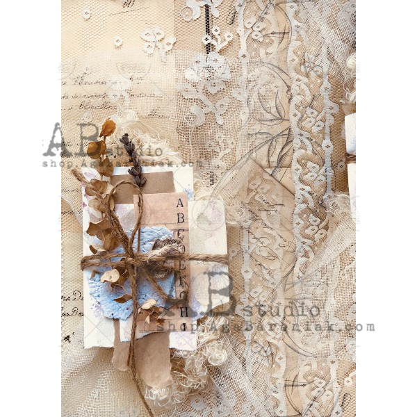 AB Studios Blaukitchen Lace and Paper Bundle A4 Rice Paper