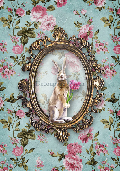 Decoupage Queen Mr. Cottontail A4 Rice Paper