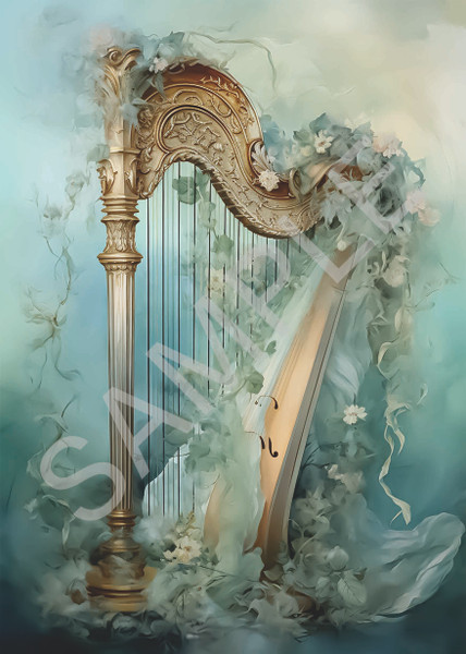 Calambour Dreamscape Harp A4 Rice Paper