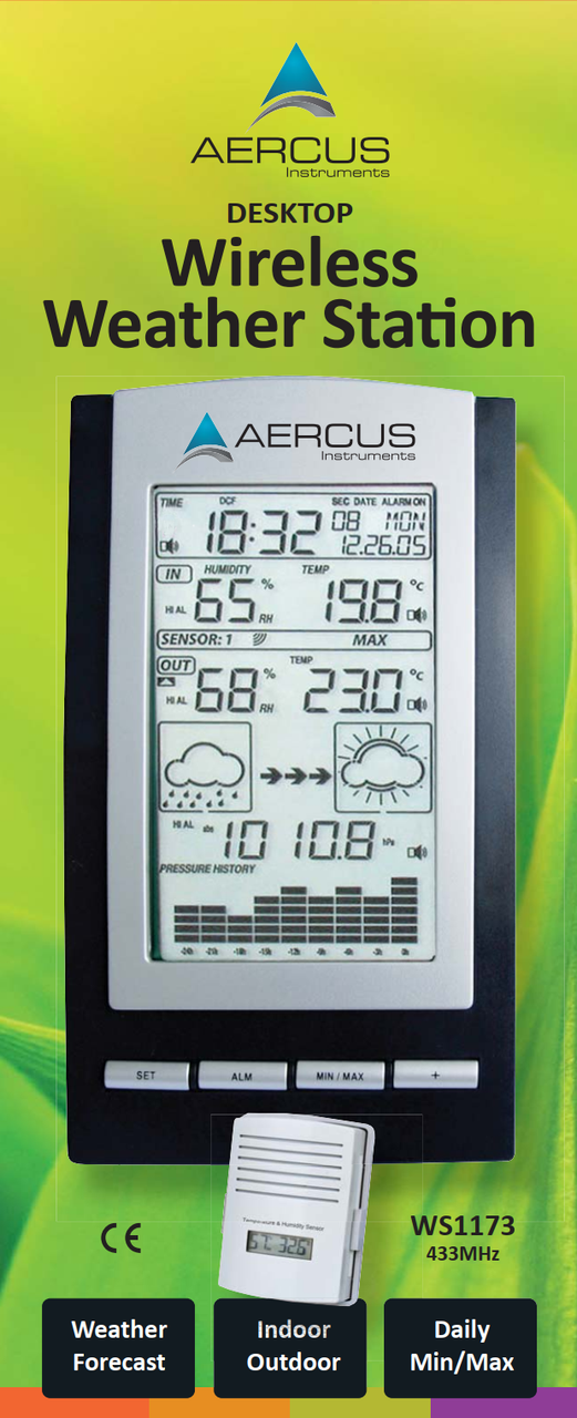 Aercus Instruments  WS1173 - Desktop Wireless Weather Station