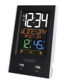 La Crosse C86224 Alarm Clock with 2 USB Ports