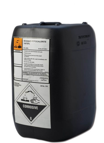 Sodium Hypochlorite 14 15 25 Litres