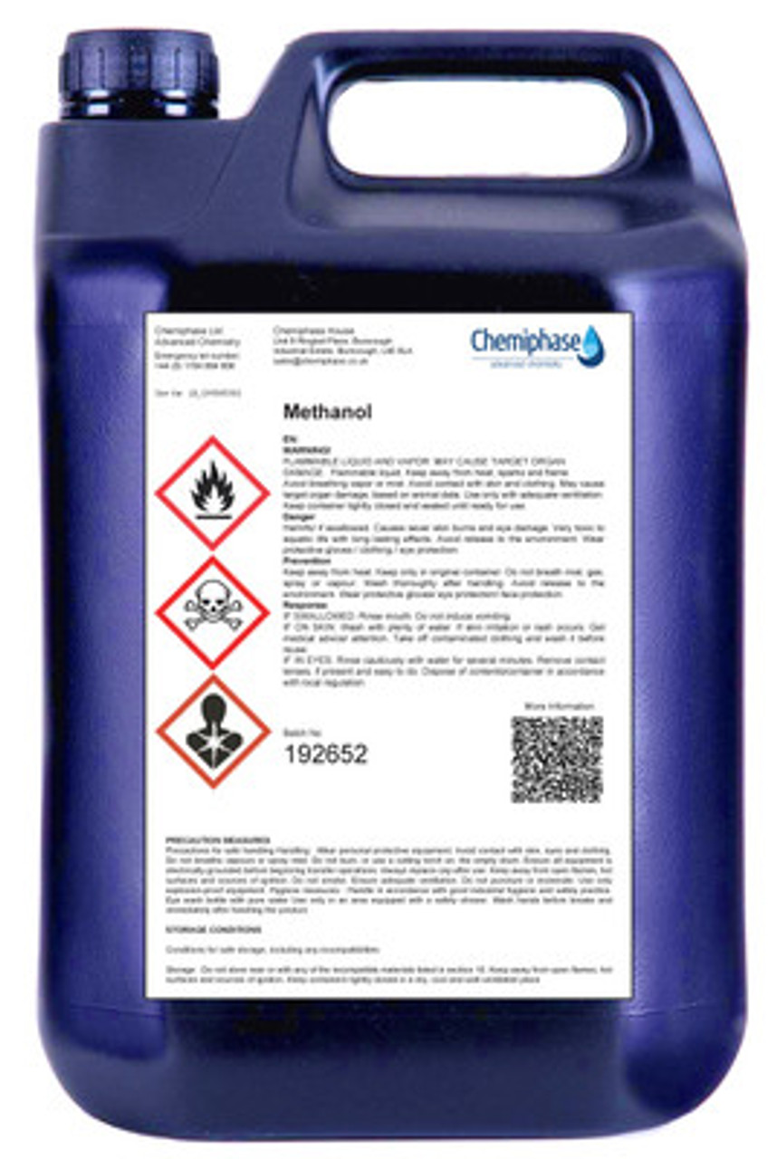 Methanol Fuel - 99.85% Pure Methyl Alcohol