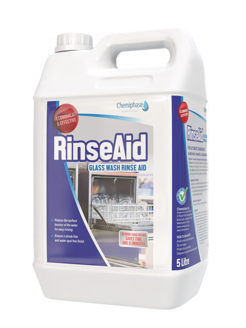 Rinse Aid - Rinse Additive for Automatic Glass Washing Machines 5 Litres