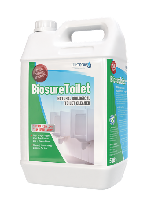 BIOSURE - Biological Toilet Cleaner 1 x 5 Litres - for use in Septic Systems & Waterless Urinal Units