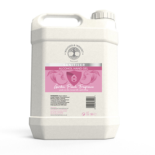 Garden Peach Alcohol Hand Sanitiser Gel 1 x 5 Litres