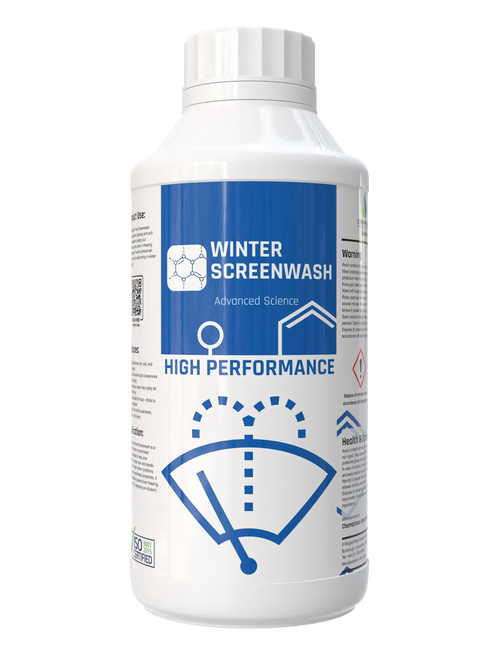 1 Litre of Winter Screenwash – Powerful Anti-Freeze Formula for Clear & Safe Driving