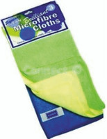 Microfibre Cloths – Blue Green and Yellow – 15 Pack