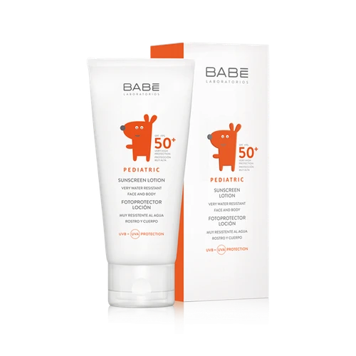 Babe fotoprotector pediátrico loción SPF 50+ muy resistente al agua