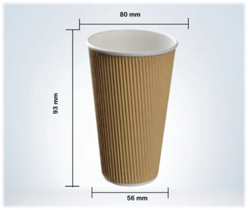RIPPLE WALL CUPS 8 oz FULL COLOR MODEL “LUMINA”
