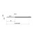 138mm 0.8mm Dia Forward Pointing Talylmin 4 Stylus