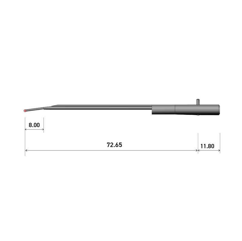 100mm 0.8mm Dia Ball Nozzle