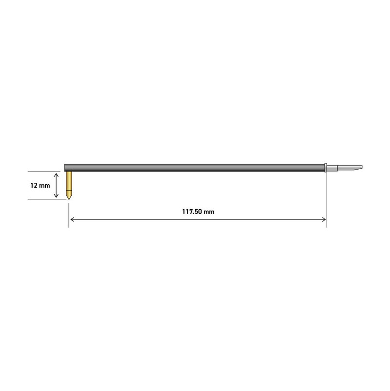 120mm 60° 2um Induct Stylus Shank Clearence 12mm