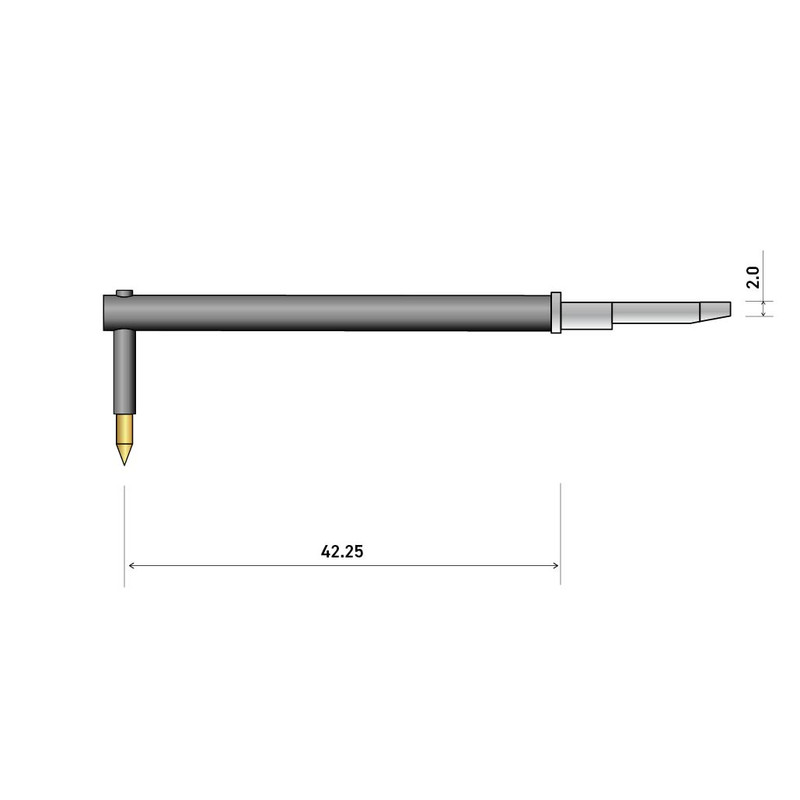 60mm 60° 2um Calibrated Radius Stylus Arm