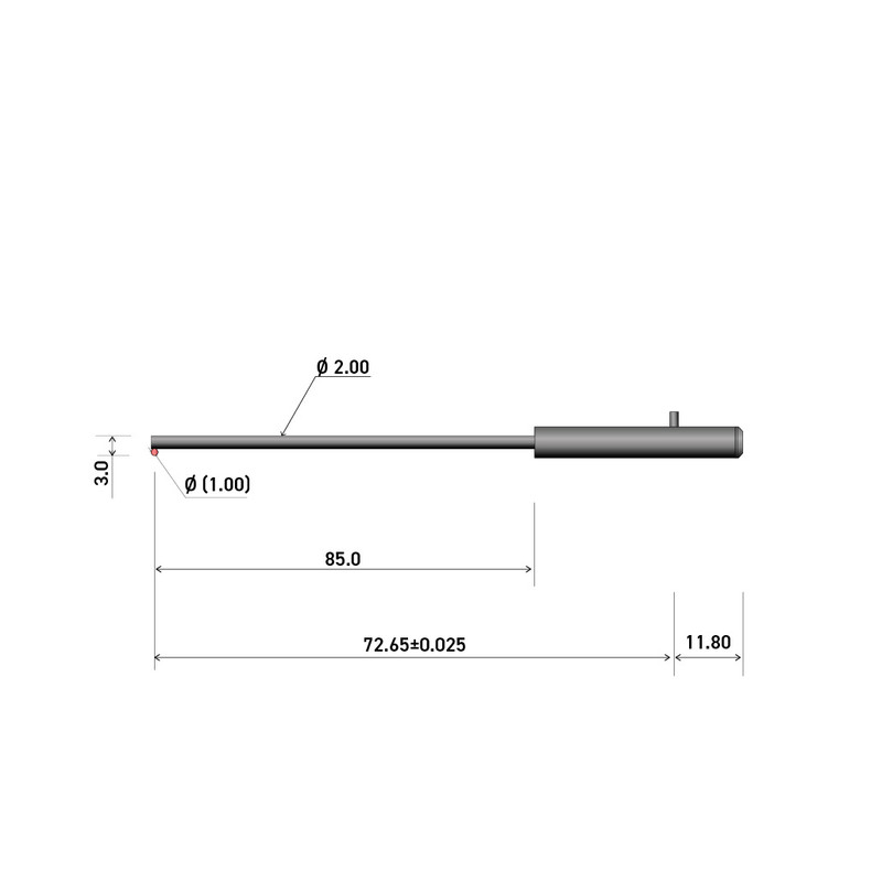 150mm 1mm Dia TM5 Stylus