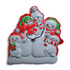 Snowman Family Of Five Personalized Ornament