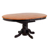 48 Round Pedestal Table - Self-storing Butterfly Leaf plus  4 Monarch Chairs