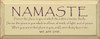 Wood Sign - Namaste