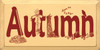 Autumn - With Graphics Wood Sign