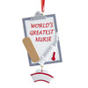 World's Greatest Nurse Personalized Ornament