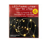 50-Light Battery-Operated Warm White LED Fairie Light Set